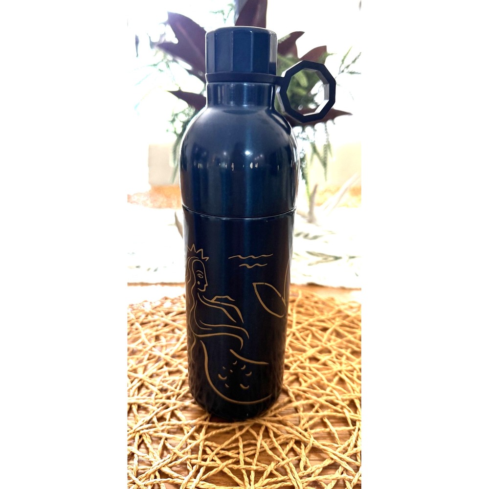 Starbucks Siren Anniversary 20 oz Stainless Steel Water Bottle Green Gold Mermai